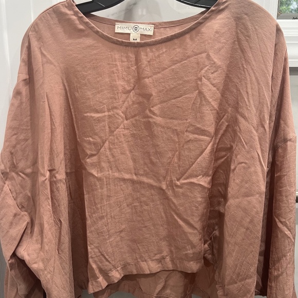 MIMUMAXI Slouch Top in Rose M - Picture 1 of 2